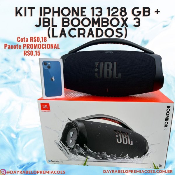 KIT IPHONE 13 + JBL BOOMBOX 3 (LACRADOS)